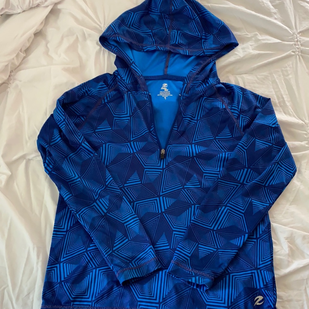 Boys 1/4 zip dry-fit sport material shirt